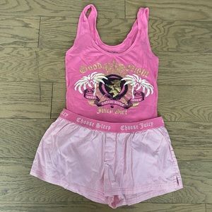 Vintage Juicy Couture Pink pajama set